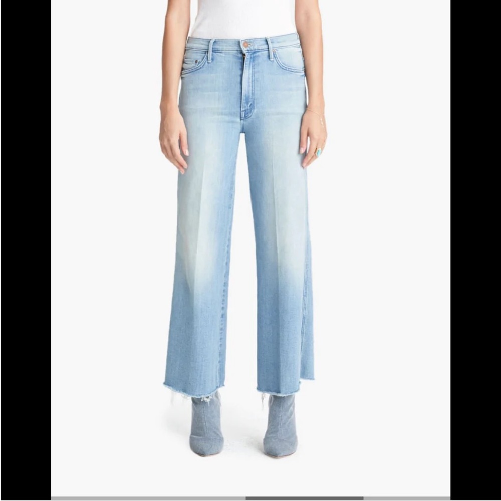 MOTHER Sunburst Roller frayed jeans, size 25